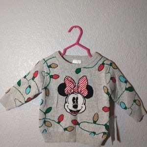 6-9m Disney Minnie Mouse Christmas sweater